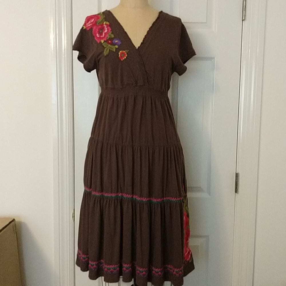 Johnny Was Tiered Knit Dress Sz. L